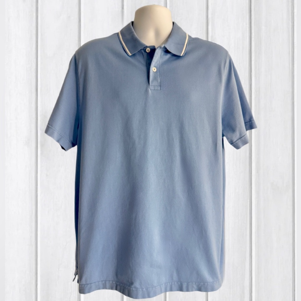 Ted Baker XL Polo Shirt Short Sleeve - Bel Air Blue (1779662) - Classic Style!